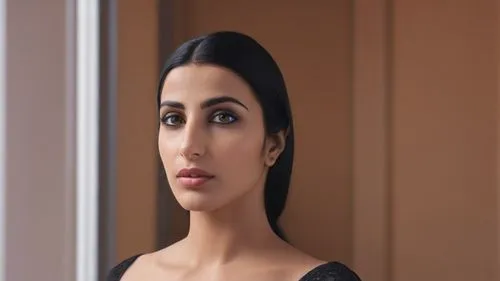 An Arab woman with kohl-rimmed eyes and straight black hair,vidya,talaash,meera,nutan,shruti,malalai,vidyalankar,naina,kapoor,kaur,neerja,vaani,irani,akshara,seher,sheikha,nargis,mehra,dilhara,brahman