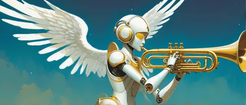 trumpet of the swan,fanfare horn,flugelhorn,trumpeter,trumpet gold,gold trumpet,trumpet,drawing trumpet,saxhorn,brass instrument,trumpet of jericho,trumpet player,euphonium,trumpet climber,trumpet-trumpet,sousaphone,trumpet shaped,trombonist,wind instrument,angel trumpets,Illustration,Paper based,Paper Based 17