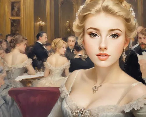 emile vernon,debutante,bougereau,blonde woman,the victorian era,pearl necklaces,white lady,victorian lady,diadem,bridal jewelry,blond girl,monarchy,pearl necklace,blonde in wedding dress,the blonde photographer,the girl's face,cinderella,blonde girl,princess' earring,orsay