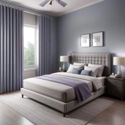 bed room with degradation color blue,wallcoverings,wallcovering,modern room,contemporary decor,donghia,bedroom,hovnanian,guest room,headboards,search interior solutions,modern decor,decortication,inte