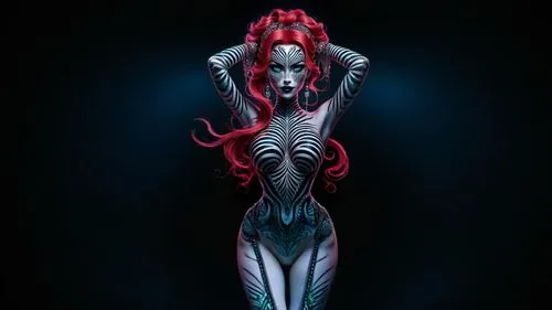 darth talon,witchblade,bloodrayne,madelyne,neon body painting,bodypaint,bodypainting,body painting,demona,countess,villainess,lilith,gothika,nekron,mystique,demoness,spinneret,gynoid,volou,arachne