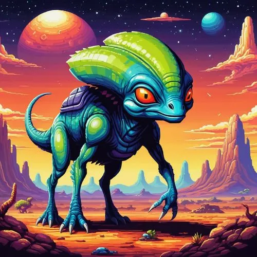 alien planet,seti,alien warrior,psygnosis,muldaur,extraterrestrial,Unique,Pixel,Pixel 05