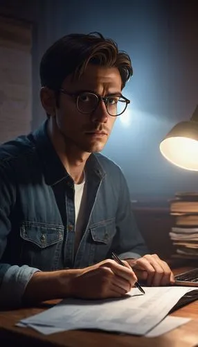 tutor,investigadores,librarian,scholar,investigators,otacon,investigator,paperwork,night administrator,male poses for drawing,phenomenologist,scholarly,erudite,reading glasses,author,tutoring,criminologist,bibliographer,professor,scene lighting,Conceptual Art,Sci-Fi,Sci-Fi 21