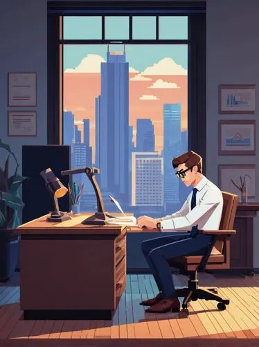 modern office,blur office background,man with a computer,office worker,office desk,game illustration,office icons,salaryman,secretarial,vector illustration,office space,sci fiction illustration,night administrator,working space,karoshi,computerologist,office,desk,peregrini,office line art,Unique,Pixel,Pixel 01