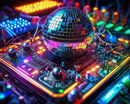 disco,synth,pinball,dancefloor,eurodisco,mtrcl,mixing table,realjukebox,sound table,jukebox,oscillator,mix table,electronic music,computer art,electronica,discotheque,microcomputer,discotheques,80's design,mixer,Illustration,Realistic Fantasy,Realistic Fantasy 38