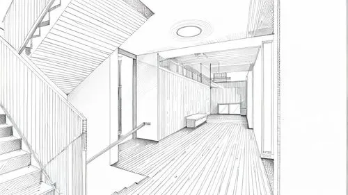 hallway space,house drawing,archidaily,inverted cottage,core renovation,daylighting,3d rendering,attic,line drawing,hallway,outside staircase,kirrarchitecture,timber house,school design,dormitory,an a