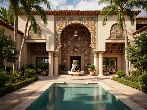 moroccan pattern,dorne,spanish tile,persian architecture,pool house,amanresorts,riad,moorish,mansion,mansions,luxury home,dreamhouse,florida home,luxury property,marrakesh,palmilla,beautiful home,mamounia,islamic architectural,house of allah