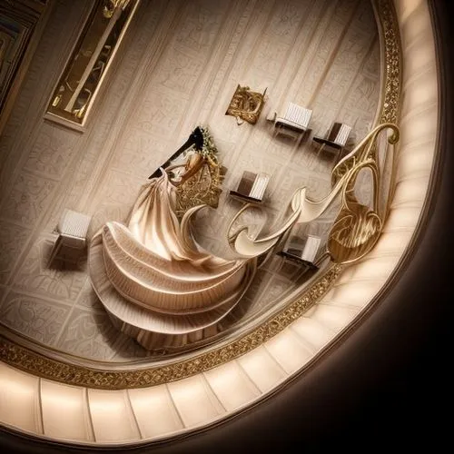 Chic / elegance/distinction/femininity / beauty / dresses
,harpist,doll's house,music box,steinway,harp player,circular staircase,bridal suite,cinderella,grand piano,staircase,theater curtain,dressing