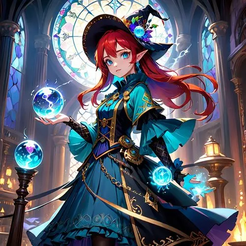 kolken,ekatarina,yuzhin,cecilia,alpana,brighid,Anime,Anime,Cartoon