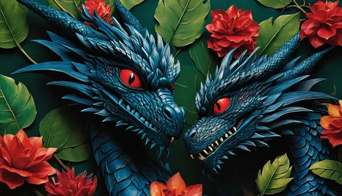 painted dragon,black dragon,dragon of earth,dragon design,green dragon,dragon li,dragon,chinese dragon,forest dragon,dragons,dragon boat,wyrm,basilisk,detail shot,dragon fire,dragonboat,painting pattern,flower painting,seamless pattern,playmat,Art,Artistic Painting,Artistic Painting 31