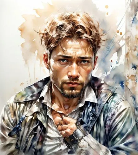 italian painter,digital painting,oil painting on canvas,leonardo,tyrion lannister,fantasy portrait,che,photo painting,world digital painting,shia,tony stark,artistic portrait,oil on canvas,guevara,painter,oil painting,man holding gun and light,hand digital painting,solo,cg artwork