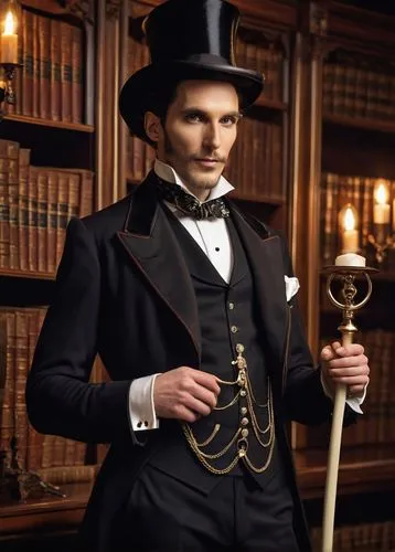 bartitsu,tuxedo,sarjeant,tailcoat,gentlemanly,haberdasher,the magician,stovepipe hat,borsalino,toscanini,dickinson,tuxis,tuxedoed,kapellmeister,sjc,tuxedo just,nobleman,ebdon,flambard,the victorian era,Conceptual Art,Oil color,Oil Color 14