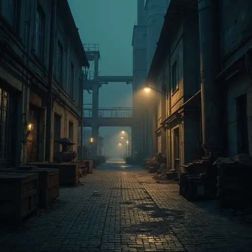 dishonored,alleyway,alley,darktown,alleyways,crewdson,blind alley,old linden alley,eerie,innsmouth,ghost town,the fog,alleys,foggy,deakins,dickensian,fog,bladerunner,sidestreet,pathologic,Photography,General,Realistic