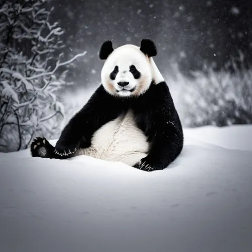 panda,panda bear,giant panda,pandabear,pandin,pandur,Illustration,Black and White,Black and White 33