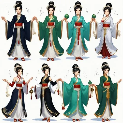 chuseok,hanfu,hanbok,goryeo,gojoseon,heian,Unique,Design,Character Design