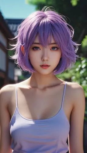 sakura,fuki,purple skin,violet head elf,japanese sakura background,ren,anime 3d,sakura background,rei ayanami,anime girl,light purple,hinata,honmei choco,violet,natural cosmetic,purple background,ako,lilac,mauve,taro,Photography,Documentary Photography,Documentary Photography 08