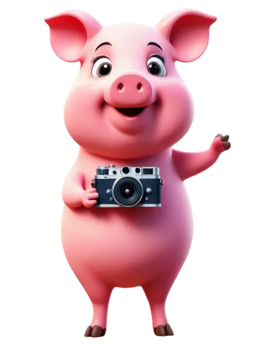 cartoon pig,pig,kawaii pig,mini pig,peppa,camera,suckling pig,pinkola,piggot,piggie,porc,piggly,pigman,camera illustration,piggybank,piggy,piglet,pua,oink,pigneau,Illustration,Vector,Vector 08