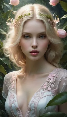 faery,faerie,wild roses,flower fairy,camellia,magnolia blossom,wild rose,persephone,elven flower,magnolia,dryads,rosa 'the fairy,eglantine,peignoir,garden fairy,camellia blossom,fairy queen,girl in flowers,linden blossom,magnolia flowers,Conceptual Art,Fantasy,Fantasy 11