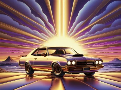 3d car wallpaper,chevette,commodore,ford granada,retro background,lebaron,Illustration,Realistic Fantasy,Realistic Fantasy 25