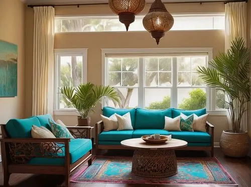 sunroom,moroccan pattern,turquoise leather,sitting room,interior decor,color turquoise,plantation shutters,hovnanian,contemporary decor,living room,turquoise wool,boho art style,interior decoration,family room,turquoise,teal and orange,bay window,livingroom,chaise lounge,decors,Art,Classical Oil Painting,Classical Oil Painting 14