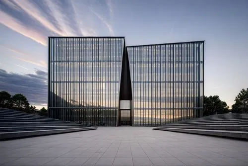 (at dusk:1.5),glass facade,archidaily,chancellery,autostadt wolfsburg,metal cladding,glass facades,christ chapel,tempodrom,kirrarchitecture,espoo,lattice windows,structural glass,regional parliament,k