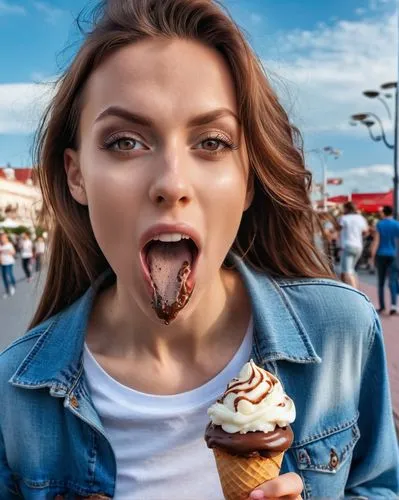 woman with ice-cream,ice cream,icecream,ice creams,gelati,sweet ice cream,Photography,General,Realistic