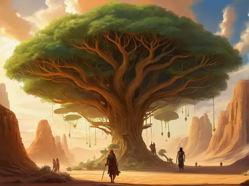 tree of life,flourishing tree,dragon tree,bodhi tree,argan tree,celtic tree,druid grove,magic tree,lone tree,argan trees,colorful tree of life,a tree,rosewood tree,tree grove,isolated tree,fantasy landscape,fantasy picture,sossusvlei,oak tree,world digital painting,Illustration,Realistic Fantasy,Realistic Fantasy 01