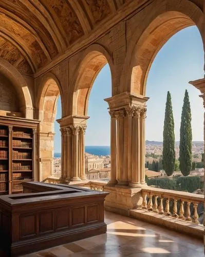 celsus library,bibliotheca,janiculum,old library,dizionario,montpellier,reading room,libraries,bibliographical,loggia,sapienza,library,valletta,stanford university,palermo,bibliotheque,siracusa,noto,el escorial,palma de mallorca,Photography,General,Commercial