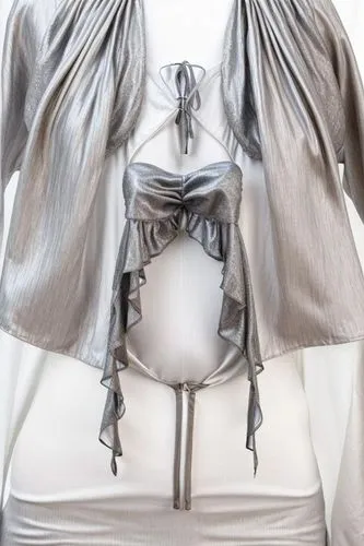 straightjacket,white silk,straitjacket,satin bow,margiela,metallic feel,satin,crinolines,silvery,courreges,mugler,pleating,silver,harness cocoon,artist's mannequin,metallics,bodice,leatherette,vestals,metallic