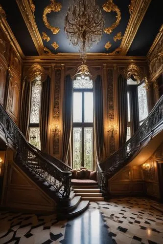 dunrobin castle,highclere castle,harlaxton,chateau margaux,château de chambord,villa cortine palace,royal interior,cliveden,witley,chambord,versailles,chateau,chateauesque,blickling,ornate room,ritzau,entrance hall,fontainebleau,ingestre,bramshill,Photography,Black and white photography,Black and White Photography 12