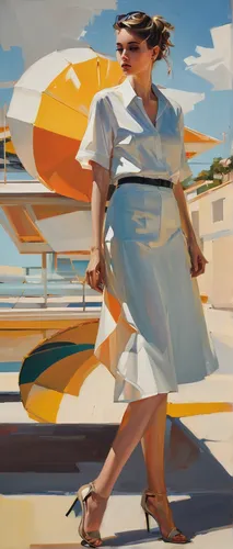 woman walking,stewardess,girl walking away,woman holding pie,sea beach-marigold,art deco woman,woman with ice-cream,painting technique,the girl at the station,travel woman,girl on the boat,sprint woman,lido di ostia,retro woman,world digital painting,pedestrian,retro women,girl with a wheel,meticulous painting,girl with cereal bowl,Photography,Fashion Photography,Fashion Photography 06