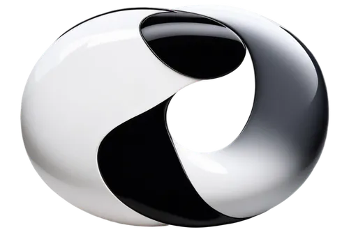 Yin-yang symbol, Taijitu, black and white swirl, harmonious balance, circular shape, smooth curves, glossy surface, 3D rendering, detailed texture, subtle shading, soft focus, warm lighting, centered 