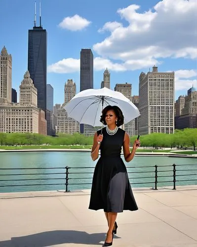 chicagoan,dusable,alderwoman,preckwinkle,leontyne,aretha,chicago,rebbie,ella fitzgerald,meriweather,enza,chicagoland,chicagoans,mary poppins,lakeisha,wxia,buckingham fountain,bronzeville,poppins,motown,Illustration,Black and White,Black and White 22