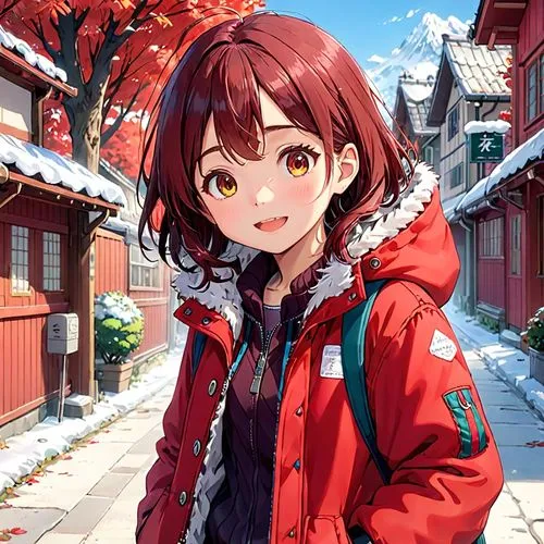 kumiko,tokiko,suzumiya,winter background,yuhina,megumi,Anime,Anime,Traditional