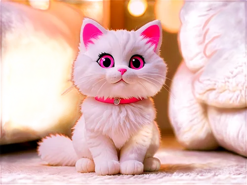 pink cat,doll cat,cute cat,white cat,cute cartoon character,ragdoll,korin,cartoon cat,flurry,cat kawaii,pink background,snowbell,kittenish,fluffier,jiwan,kihon,miao,fluffernutter,cat look,fluffy,Illustration,Japanese style,Japanese Style 01