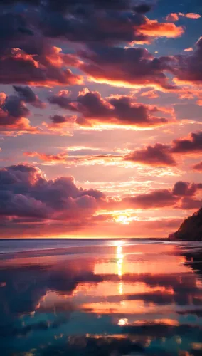 incredible sunset over the lake,lake superior,reflection in water,reflections in water,reflection of the surface of the water,reflectional,Photography,General,Natural