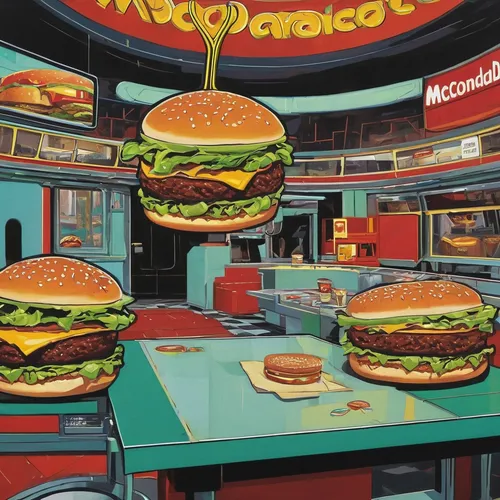 hamburgers,fastfood,modern pop art,burgers,big hamburger,fast food restaurant,mcdonald's,hamburger set,fast-food,mcdonalds,mcdonald,burguer,retro diner,big mac,classic burger,burger,cool pop art,hamburger,the burger,fast food,Art,Artistic Painting,Artistic Painting 07