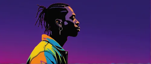 wpap,vector graphic,vector art,vector image,cmyk,vector illustration,cornrows,cd cover,pop art background,adobe illustrator,digital artwork,digiart,art silhouette,african man,soundcloud icon,uv,color background,man silhouette,silhouette of man,silhouette art,Illustration,Vector,Vector 02