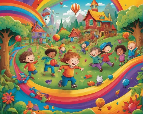 rainbow world map,children's background,rainbow color balloons,kids illustration,happy children playing in the forest,colorful balloons,rainbow butterflies,fairy world,rainbow pencil background,children's fairy tale,rainbow background,rainbow colors,water balloons,world children's day,pot of gold background,fairy village,meadow play,children's paper,playschool,the festival of colors,Conceptual Art,Daily,Daily 28