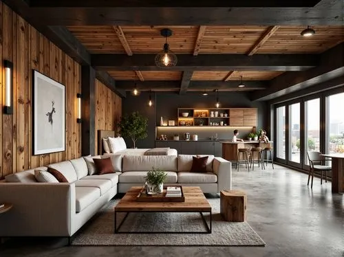 loft,contemporary decor,wooden beams,interior modern design,modern decor,living room,livingroom,apartment lounge,wooden floor,home interior,snohetta,penthouses,modern living room,minotti,scandinavian style,interior design,lofts,chalet,luxury home interior,hardwood floors