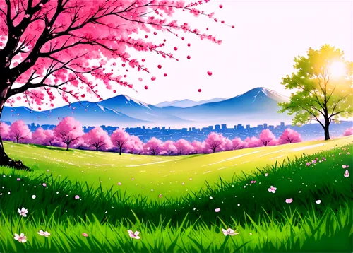 japanese sakura background,sakura background,springtime background,spring background,landscape background,sakura trees,background vector,cherry trees,nature background,japanese floral background,japanese cherry trees,easter background,takato cherry blossoms,cherry blossoms,the cherry blossoms,sakura tree,cartoon video game background,cherry blossom tree,blooming trees,hanami,Illustration,Black and White,Black and White 34