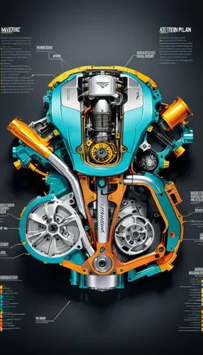 mercedes engine,turbomeca,internal-combustion engine,powertrains,cutaways,schematics,Unique,Design,Infographics