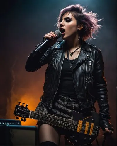 rocker,punk,lady rocks,greta oto,streampunk,rock music,leather jacket,electric guitar,punk design,goth woman,ammo,barbwire,lis,goth subculture,goth festival,skillet,tour to the sirens,rock n roll,rock and roll,tori,Art,Classical Oil Painting,Classical Oil Painting 10