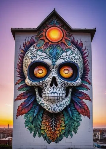 sugar skull,skull sculpture,boho skull,day of the dead truck,day of the dead,day of the dead frame,dia de los muertos,days of the dead,muralist,calavera,floral skull,cuckoo clock,muertos,wall art,skull mask,day of the dead skeleton,skull allover,calaveras,skull statue,calaverita sugar,Illustration,Retro,Retro 24