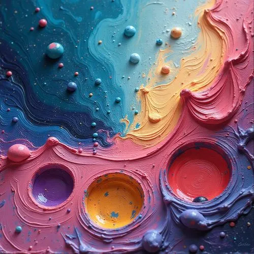 splash paint,circle paint,thick paint,art soap,poured,abstract multicolor