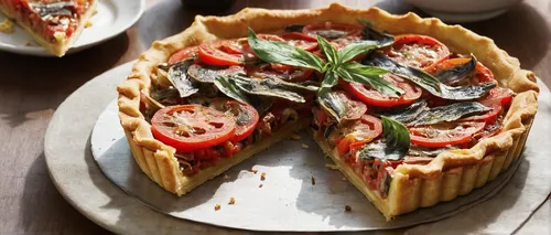 tomato pie,torta caprese,timballo,pan pizza,quiche,leek quiche,pastiera,parmigiana,quark tart,sicilian cuisine,pizza topping raw,pastellfarben,yellow leaf pie,food photography,shortcrust pastry,california-style pizza,vanillekipferl,tartlet,stone oven pizza,fruit pie,Conceptual Art,Oil color,Oil Color 18