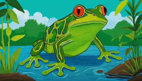 frog background,wallace's flying frog,water frog,pond frog,green frog,pacific treefrog,frog through,amphibian,frog,tree frog,barking tree frog,frog king,bull frog,bottomless frog,frog figure,tree frogs,frogs,true frog,amphibians,jazz frog garden ornament,Art,Artistic Painting,Artistic Painting 51