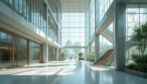 atriums,daylighting,glass facade,phototherapeutics,atrium,glass building,office buildings,glass wall,glass facades,structural glass,3d rendering,office building,revit,breezeway,modern office,headquaters,corridors,hallway space,walkway,skyways,Photography,General,Realistic