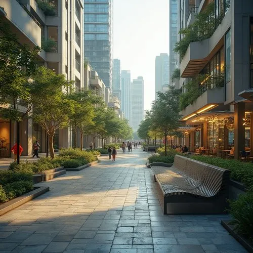 songdo,sathorn,paved square,citycenter,capitaland,shekou,yeouido,taikoo,xujiahui,biopolis,pedestrianized,liveability,parkroyal,walkability,urban park,sathon,inlet place,streetscape,cityplace,difc,Photography,General,Realistic