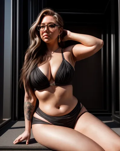  she plus size and no nudes and She is very elegant but she is 
also very bold  and Wonderful sunset, cinematographic style.
a British woman, long hair, beautiful, slim body, exotic,
 glasses, full bo